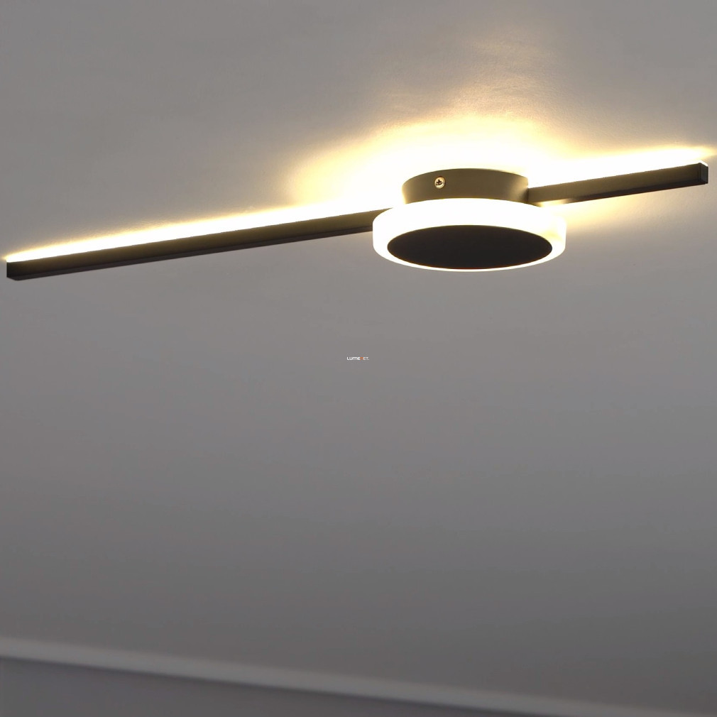Lampa LED de tavan 5,4+6,3 W, alb cald, 59x14 cm, negru-alb - Sarginto Eglo 99608