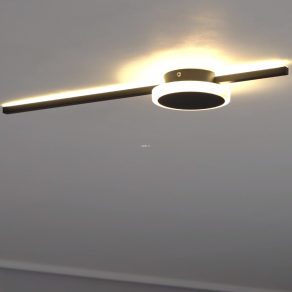   Lampă LED de tavan 5,4+6,3 W, alb cald, 59x14 cm, alb și negru - Sarginto Eglo 99608