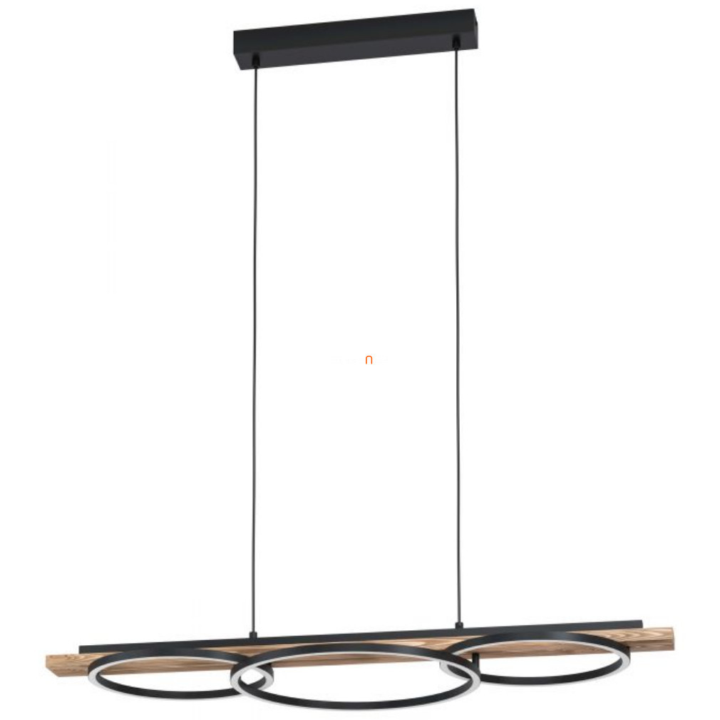 Lampa suspendată cu LED reglabilă 2x12,5 W, alb cald, negru-lemn-alb - Boyal Eglo 99624
