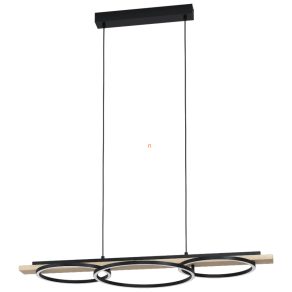   Lampă LED suspendată 2x12,5+15,5 W, alb cald, culoare negru-maro - Boyal Eglo 99625