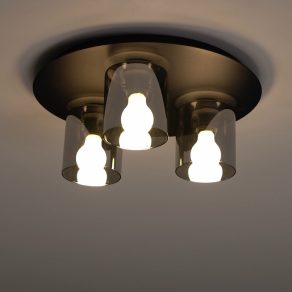 Lampă de tavan cu trei socluri, negru - Gorosiba Eglo 99631