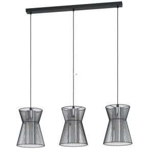 Lampă suspendată cu trei prize, negru - Maseta Eglo 99634