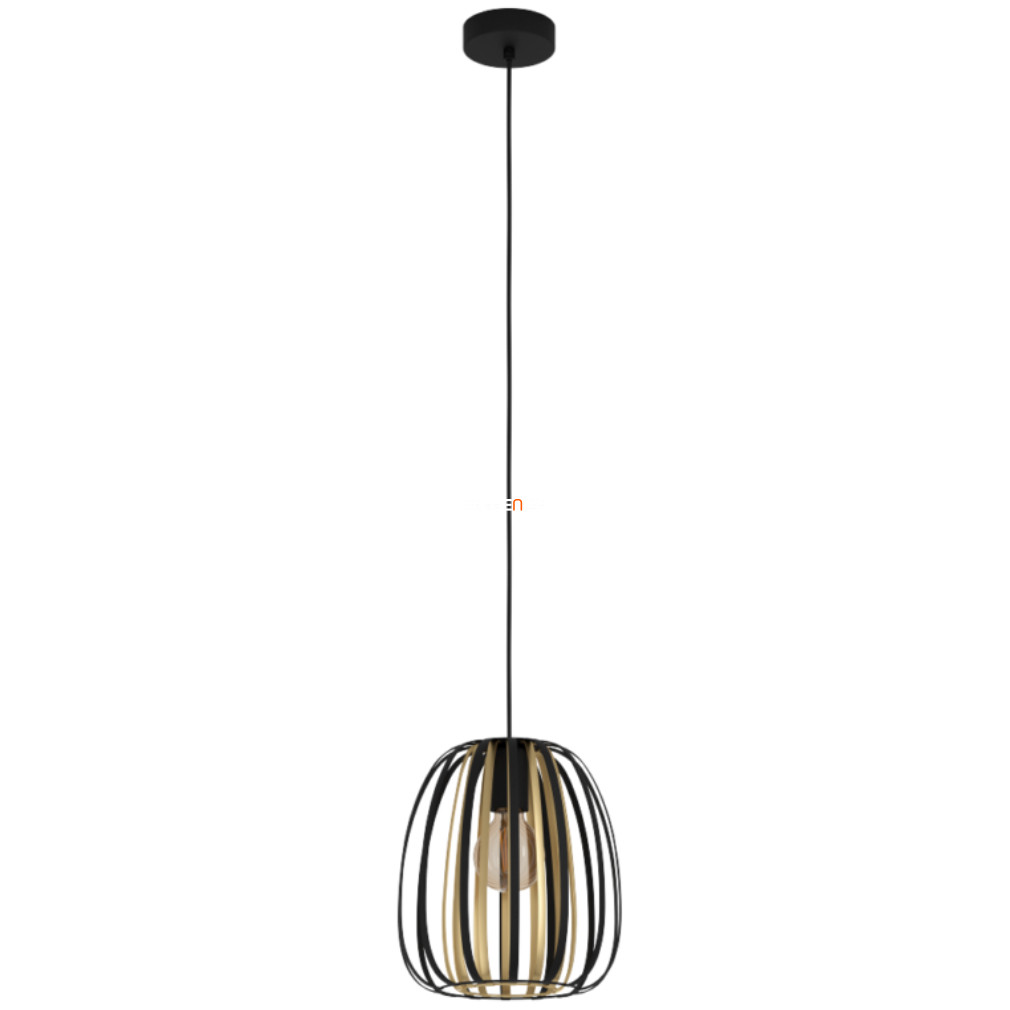 Lampă suspendată, 25,5 cm, negru-auriu (Encinitos)