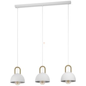   Lampă suspendată cu trei socluri, alamă albă - Calmanera Eglo 99696