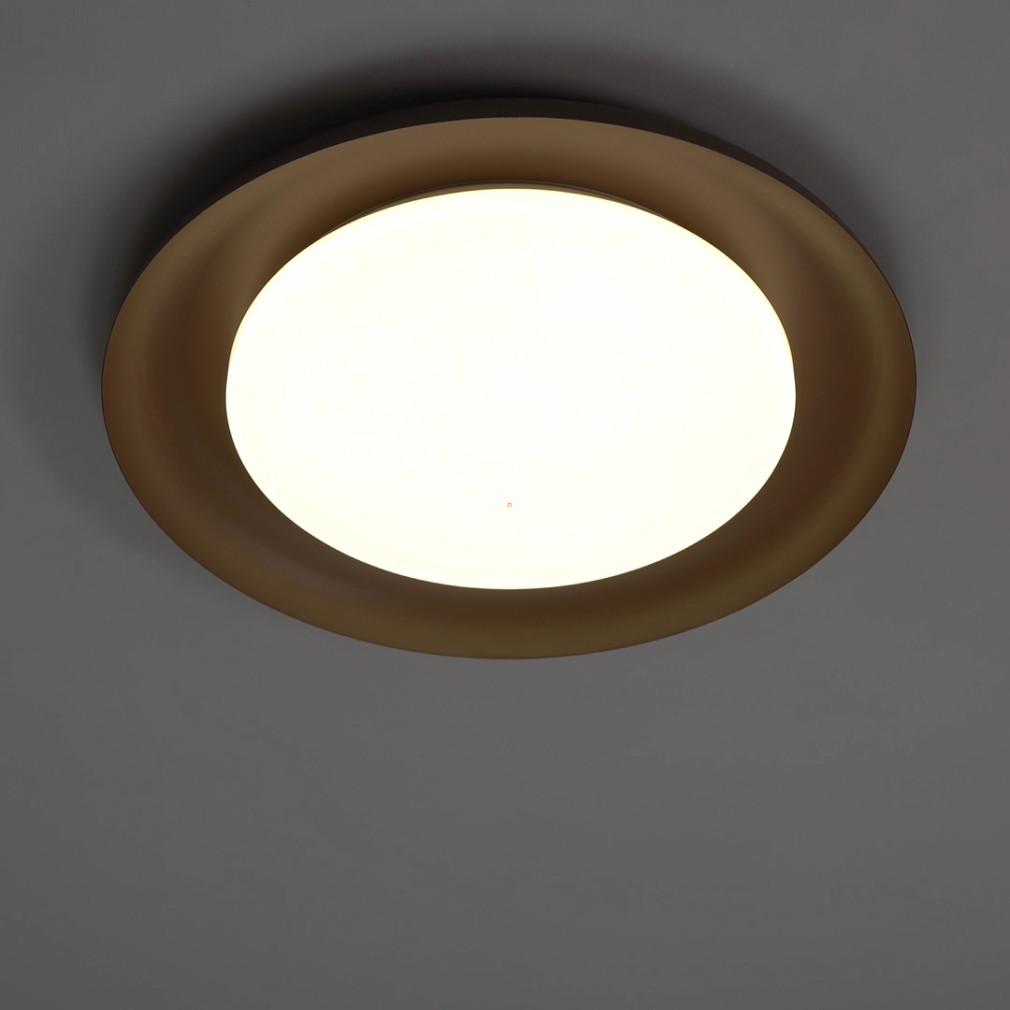 Lampa LED de tavan cu efect de sclipici, 17,1 W, alb cald, culoare cafea-alb - Penjamo Eglo 99704