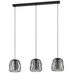  Lampă suspendată cu trei socluri, negru - Floresta Eglo 99706