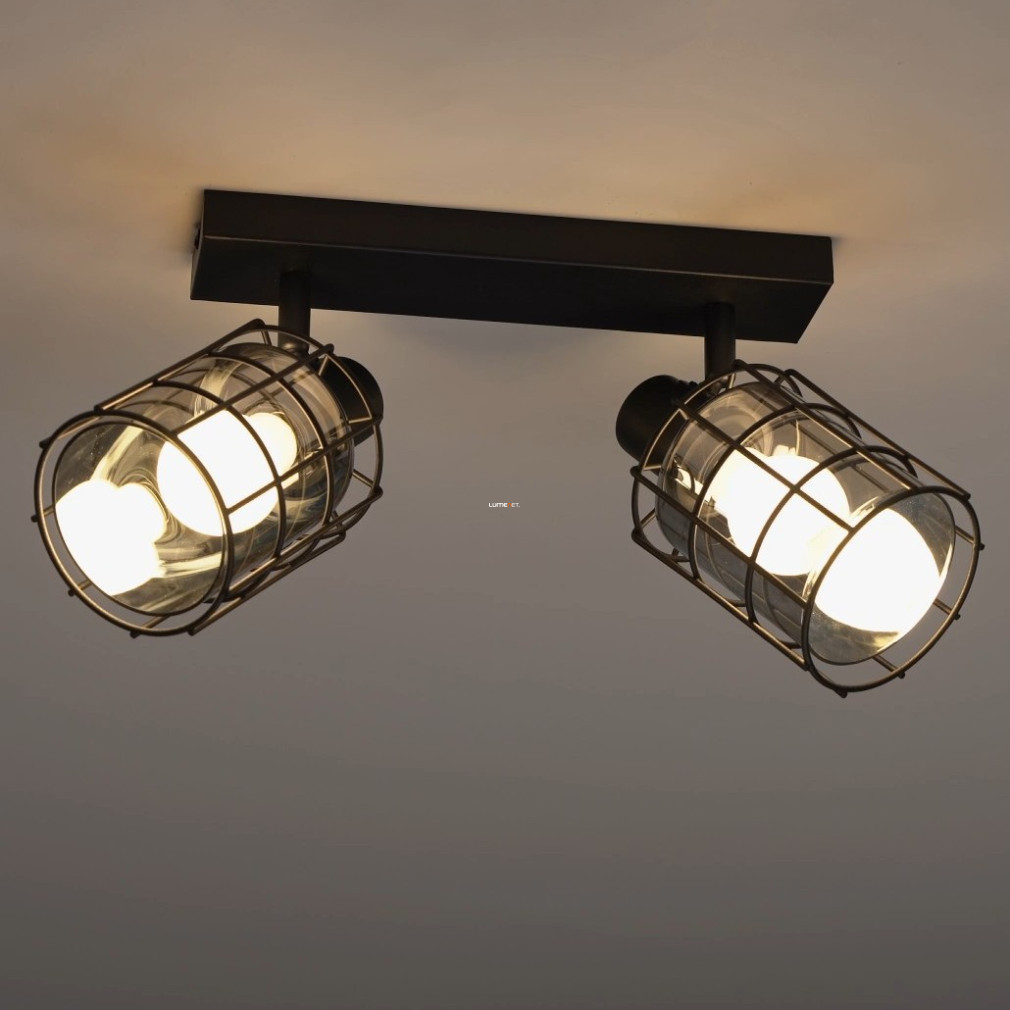 Lampa de tavan cu două becuri, negru - Consaca Eglo 99712