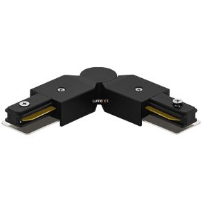   Conector de colț pentru sistem de iluminat cu șină, negru - TB Eglo 99747