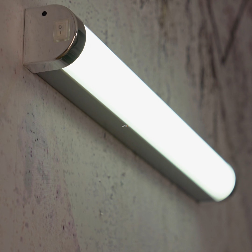Lampa LED pentru oglindă de baie 7,5 W, alb rece, 45 cm, argintiu-crom-alb - Tragacete Eglo 99776