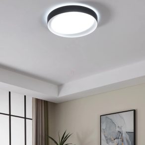   Lampă LED de tavan cu telecomandă 24 W, alb rece-cald, alb și negru - Laurito Eglo 99783