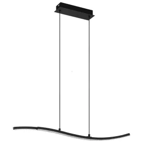   Lampă LED suspendată neambalată 21,5 W, alb cald, negru (Lejias)