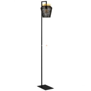   Lampă de podea cu comutator la picior, 170 cm, negru și auriu - Escandidos Eglo 99809, cu soclu 1xE27