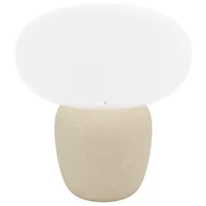   Lampă de noptieră din ceramică, de culoare maro deschis, 30 cm - Cahuama Eglo 99824, cu 1 soclu E27
