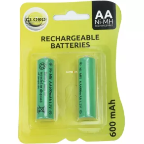   Baterie pentru lampă solară, AA 600 mAh, 2 buc./blister - Solar Globo 3300-2E