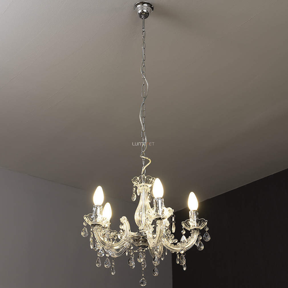 Candelabru de cristal, cu 5 brațe - Cuimbra Globo 63116-5