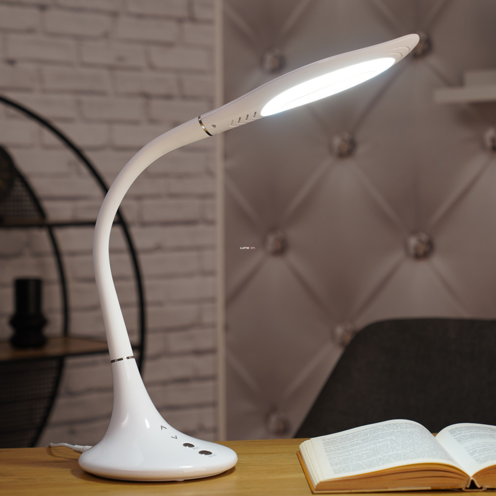 Lampa de birou cu LED reglabilă, albă 79 cm - Pattaya Globo 58271, 3300-4500-6500 K, 600 lm, 10 W
