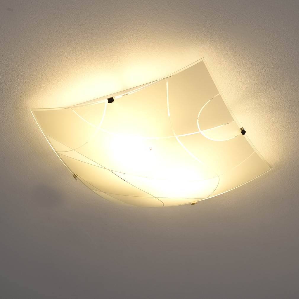 Lampa de tavan cu model, sticlă opală, 30x30 cm - Paranja Globo 40403-2