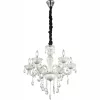 Candelabru din cristal în nuanță opal, cu 6 brațe - Teejay Globo 64118-6