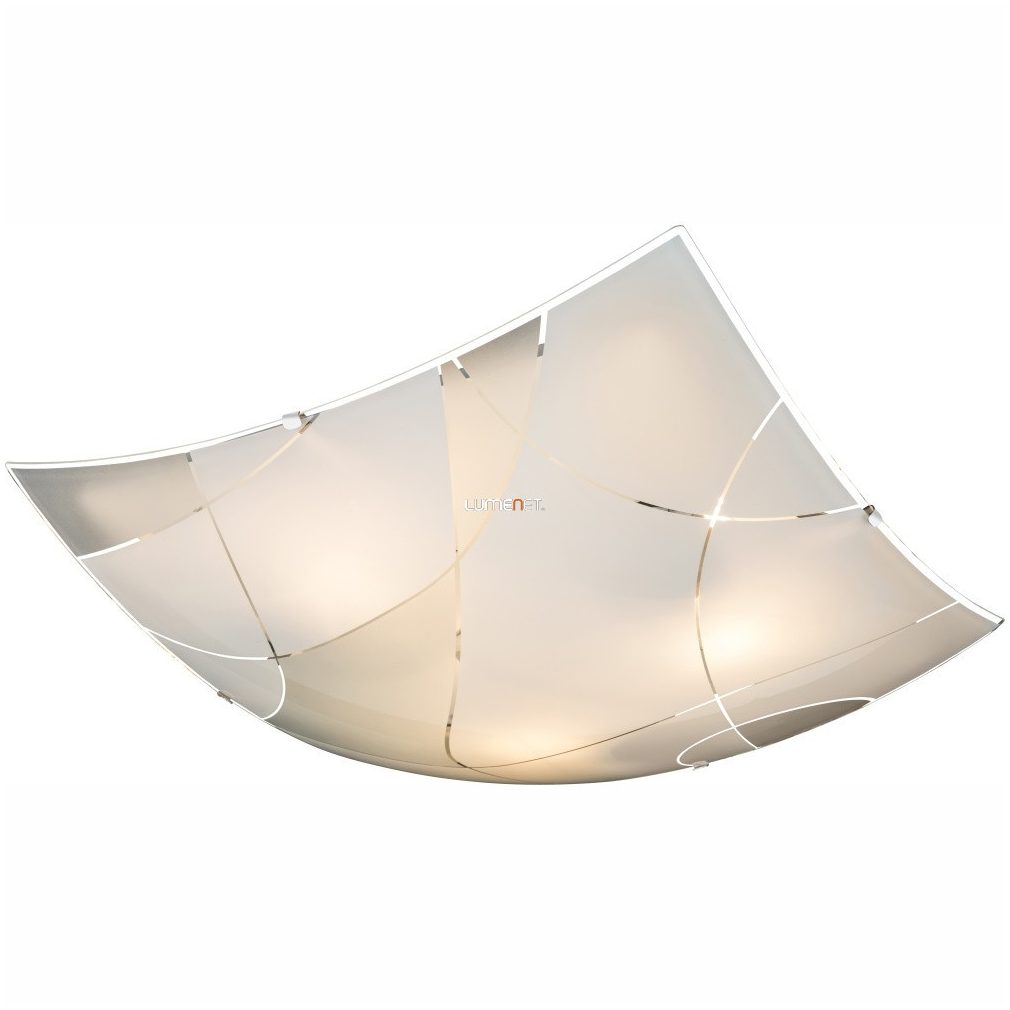 Lampa de tavan, argintiu-opal, cu trei becuri - Paranja Globo 40403-3