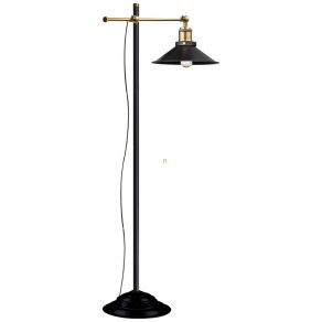   Lampă de podea, neagră, 155 cm - Lenius Globo 15053S, vintage, cu soclu 1xE27