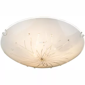  Lampă de tavan, opal, cu trei socluri - Calimero Globo 40402-3