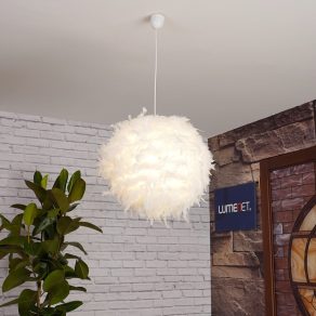 Lampă suspendată, 60 cm, albă - Katunga Globo 15058