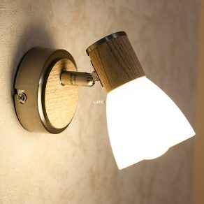 Lampă spot, lemn - Gylfi Globo 54352-1