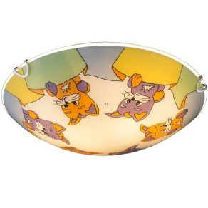   Lampă de tavan pentru copii, cu două prize - Kiddy Globo 40606