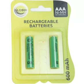   Baterie pentru lampă solară, AAA 600 mAh, 2 buc./blister - Solar Globo 33000-2E