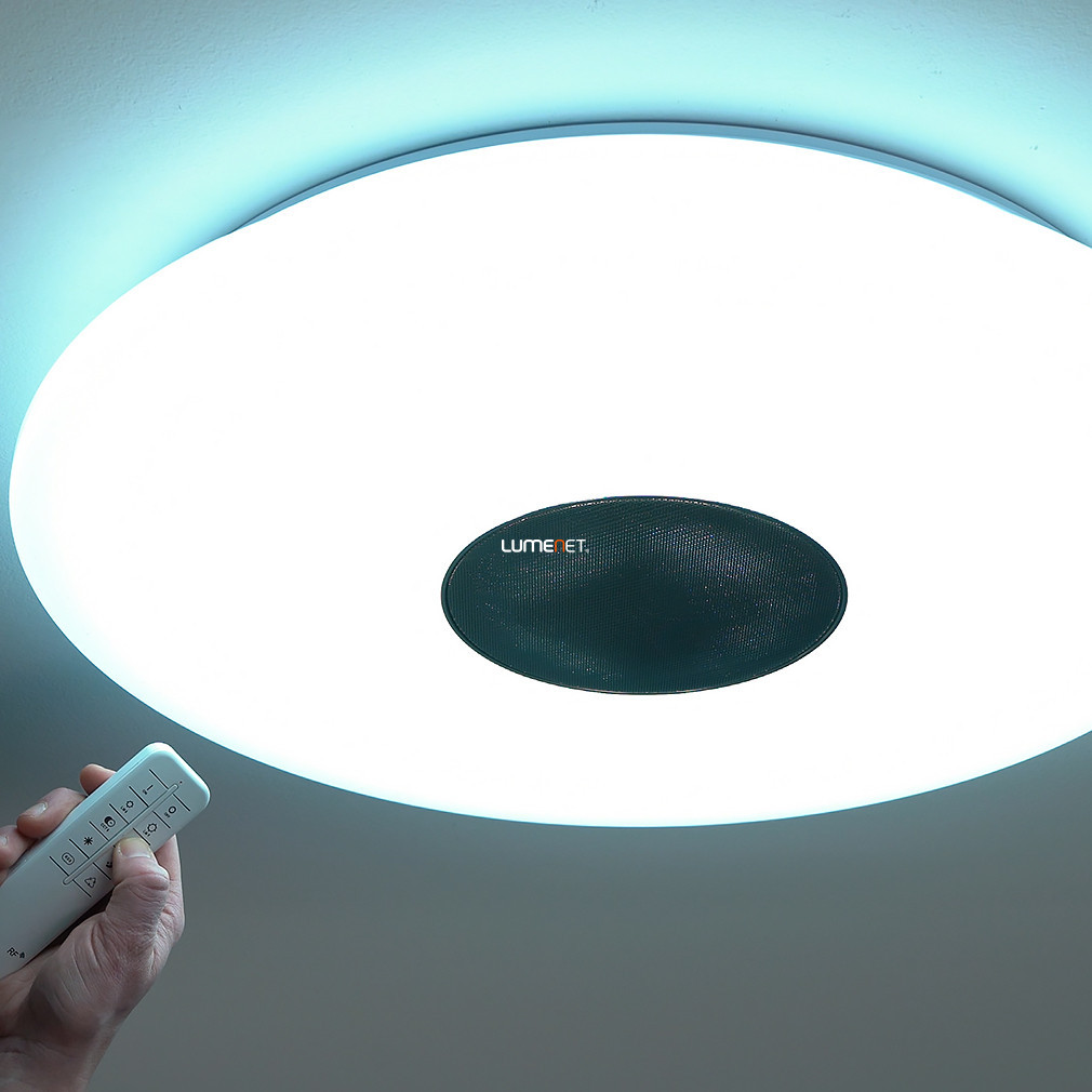 Lampă LED de tavan cu culoare variabilă, telecomandă, difuzor - Nicole Globo 41329N