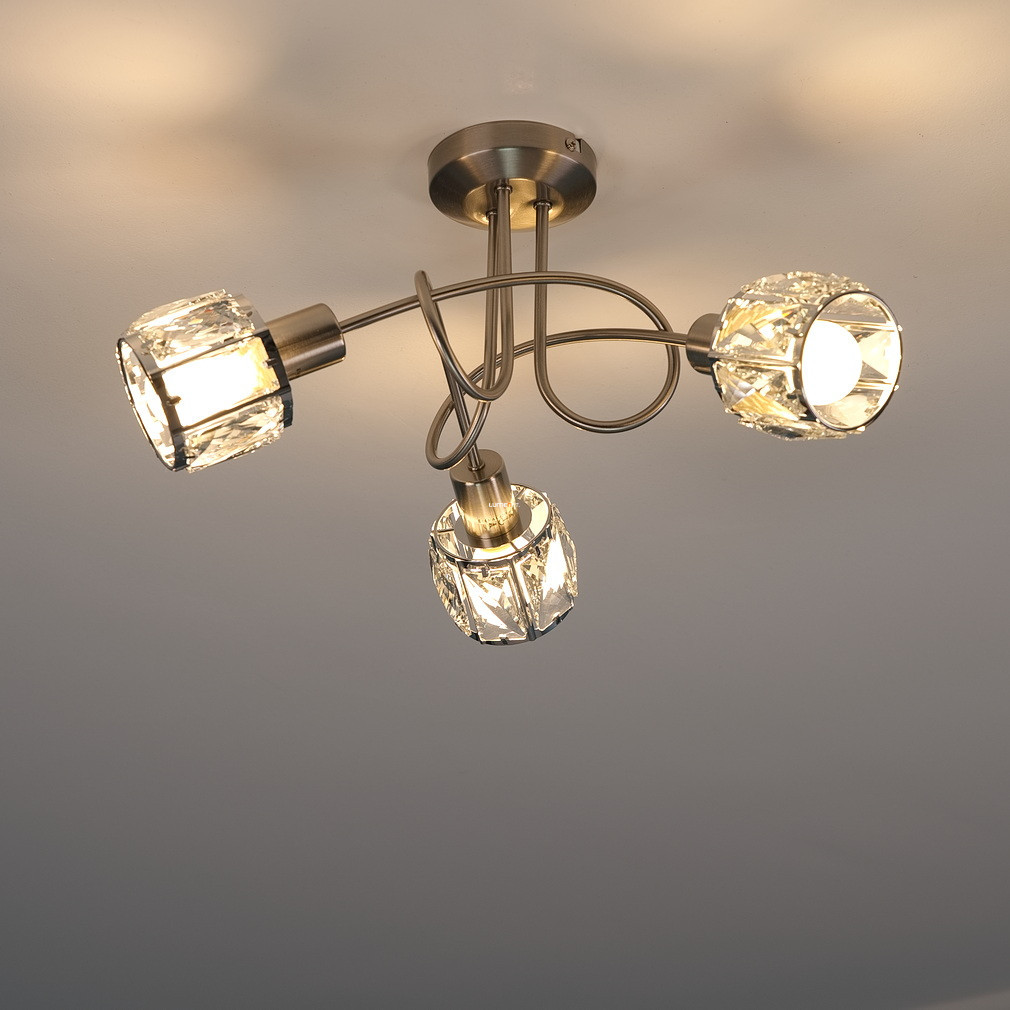 Lampa de tavan cu cristal - Kris Globo 54356-3