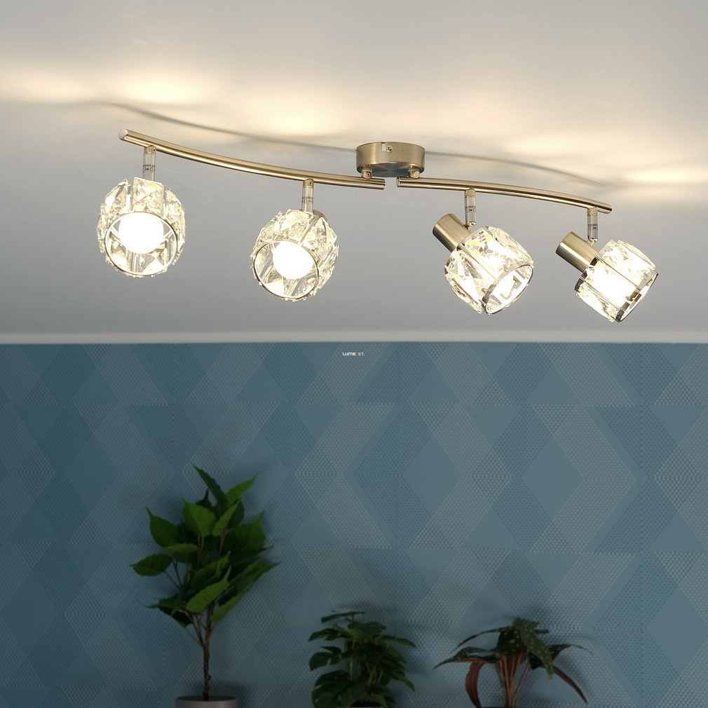Lampa cu spot din cristal, 70 cm - Kris Globo 54356-4
