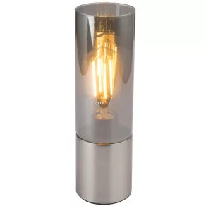   Lampă de masă, culoare fum, 30 cm - Annika Globo 21000N, cu soclu 1xE27