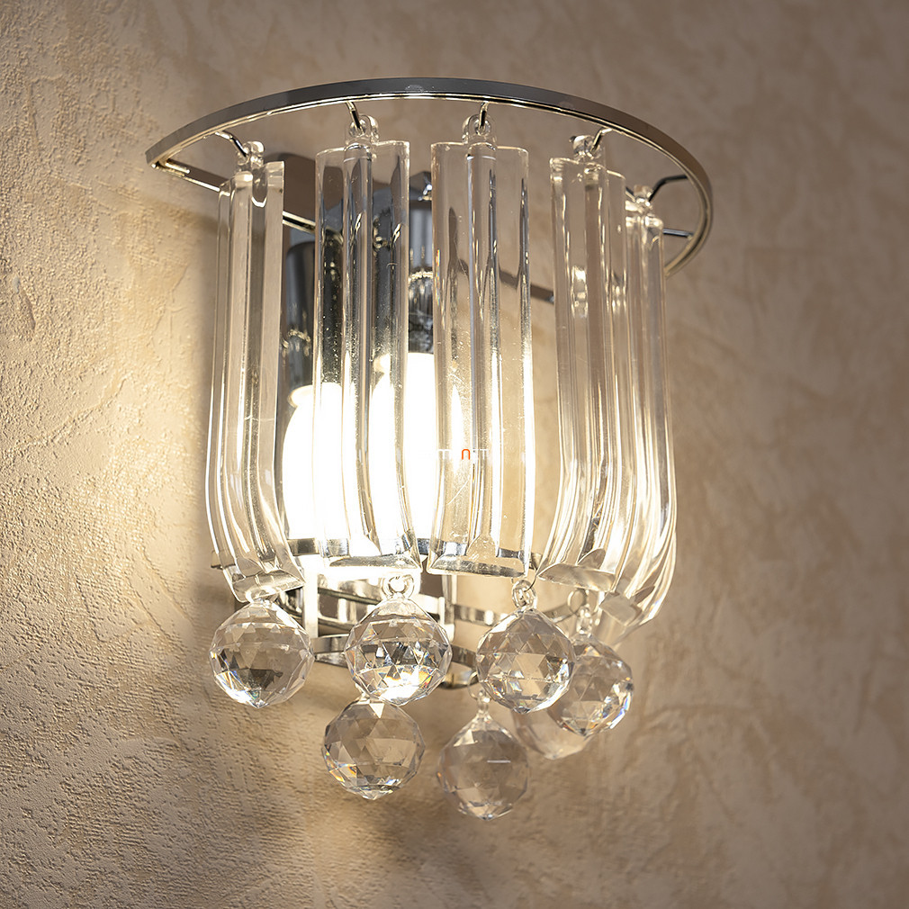 Aplică de perete cu decorațiuni din cristal - Minnesota Globo 15303W