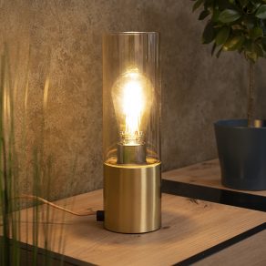   Lampă de noptieră în culoarea auriu, 30 cm - Annika Globo 21000M, cu soclu 1xE27