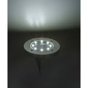   Lampă solară LED cu țăruș pentru exterior, nichel negru, 2 buc./pachet - Solar Globo 33414
