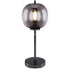 Lampă de masă, culoare fum, 45 cm - Blacky Globo 15345T, cu soclu 1xE14