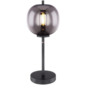   Lampă de masă, culoare fum, 45 cm - Blacky Globo 15345T, cu soclu 1xE14