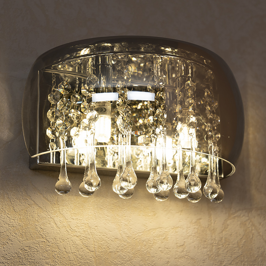 Lampa de perete din sticlă cu ornamente din cristal - Kalla Globo 15809W
