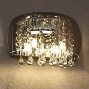   Lampă de perete din sticlă cu decorațiuni din cristal - Kalla Globo 15809W