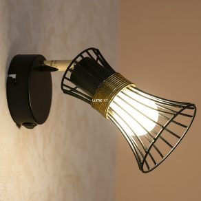 Lampă spot, negru și auriu - Purra Globo 54814-1