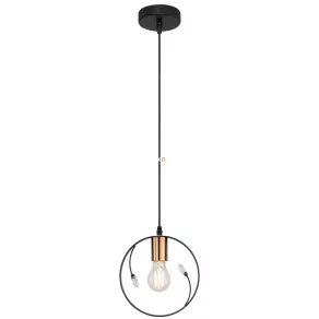 Lampă suspendată, negru și auriu - Vigo Globo 15346-1