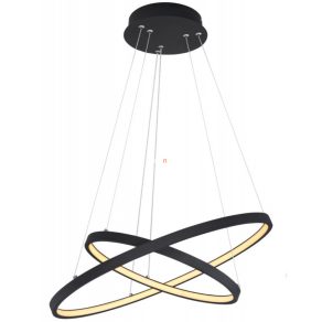   Lampă LED suspendată reglabilă, 42 W, alb cald, culoare neagră - Ralph Globo 67192-42B
