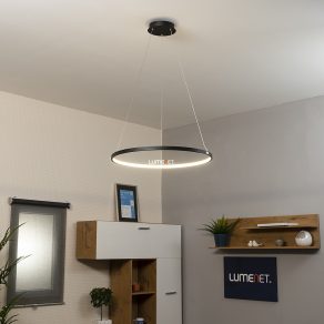   Lampă LED suspendată neagră în stil minimalist - Ralph Globo 67192-29B