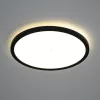 Lampă LED de tavan pentru baie, reglabilă cu întrerupător, de culoare neagră - Sapana Globo 41562-18B