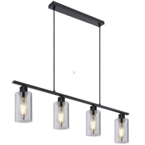   Lampă suspendată, de culoare negru-fum, cu patru socluri - Hadera Globo 15465-4H