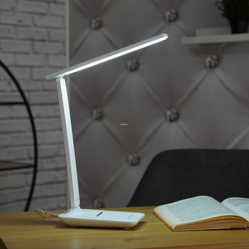 Lampa de birou albă 56 cm - Bulla Globo 58400W, 3000-4500-6000 K, 40-400 lm, 5 W