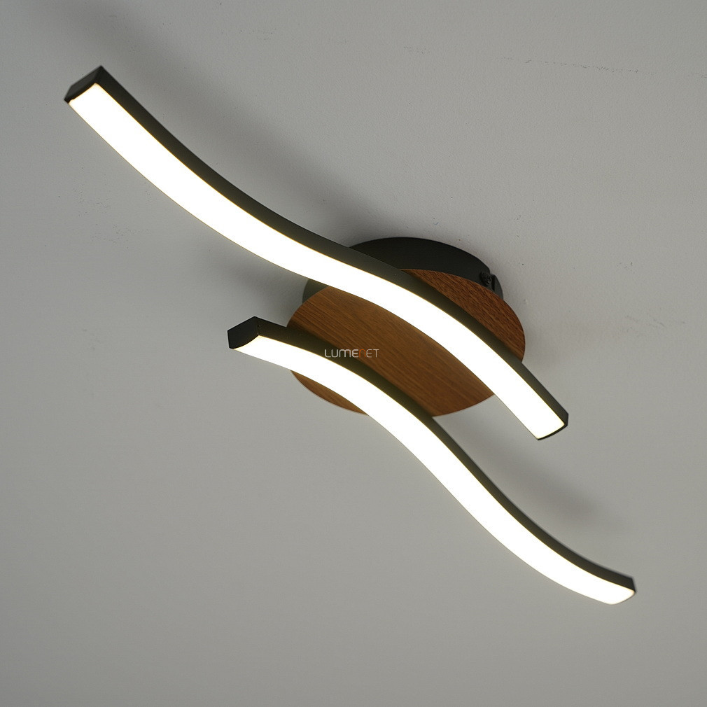 Lampă LED pentru tavan cu efect de lemn, 21 cm - Evita Globo 67171-12