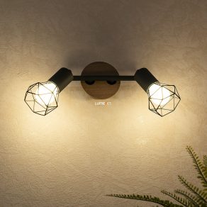 Spotlight, lemn negru - Xara Globo 54802S-2H