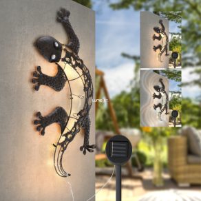 LED solar exterior șopârlă, bronz - Solar Globo 33518